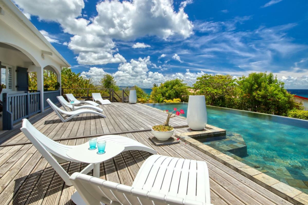 piscine 6 location de villa Martinique vue mer 10 personnes